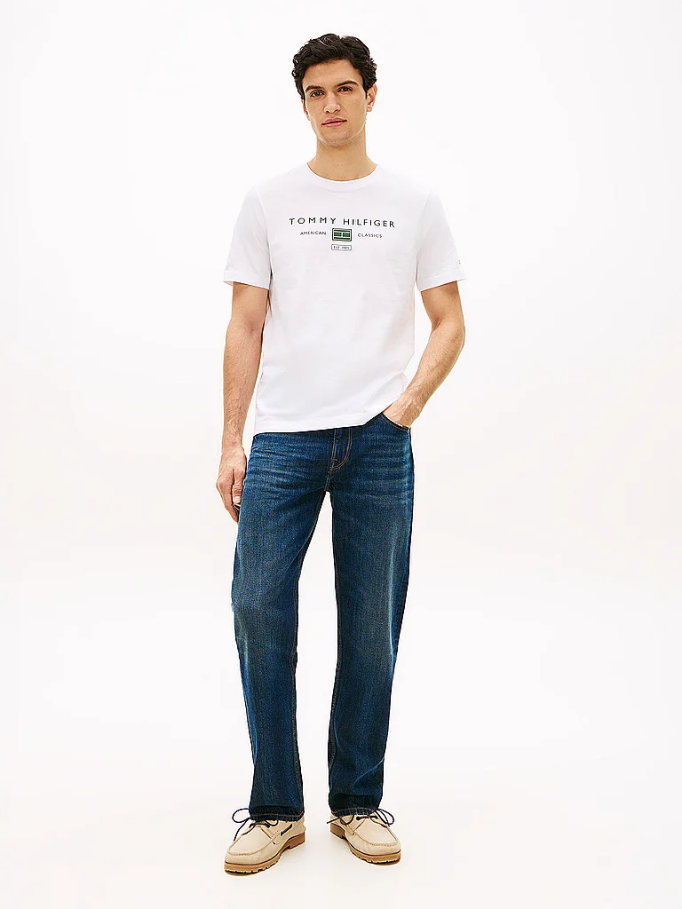 Tommy Hilfiger pour homme. MW0MW39249 T-shirt blanc à col en V (XXL), Casuel, Coton, Manche courte 6